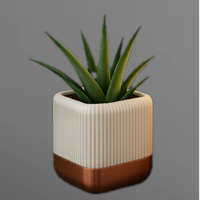 Pot de Fleur Auto-Arrosant Design en PLA