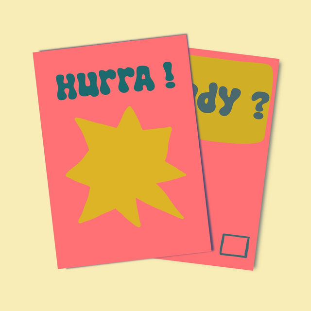 Hurra! Postkarte