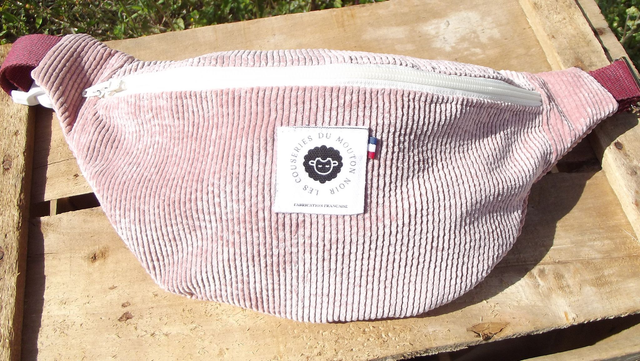 Sac banane vieux rose