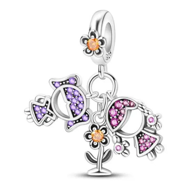 Charm Niñas y Flores