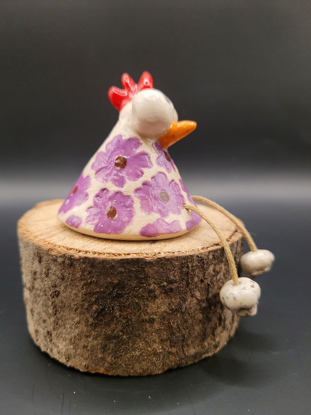 Poulette LEONIE en céramique, artisanale