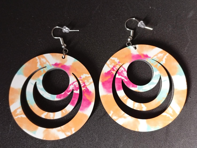 Boucles d'oreilles-  Motif Graphique 