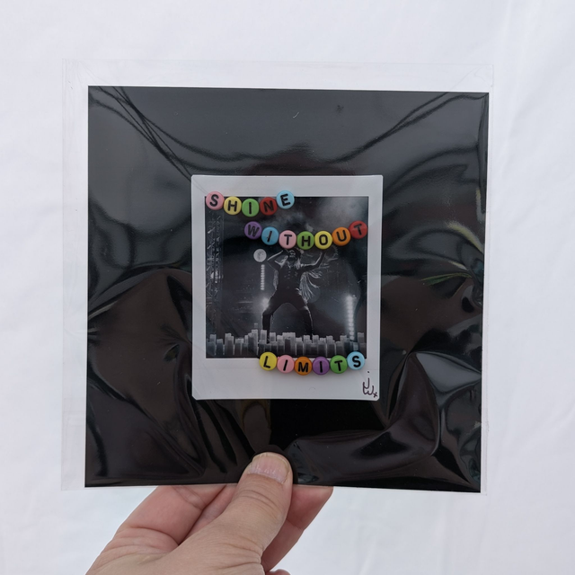 Unframed Beaded Instax Artwork - Shine Without Limits
