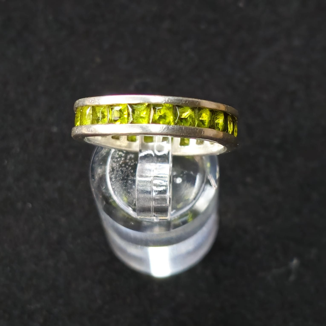 Anneau Argent et Péridot