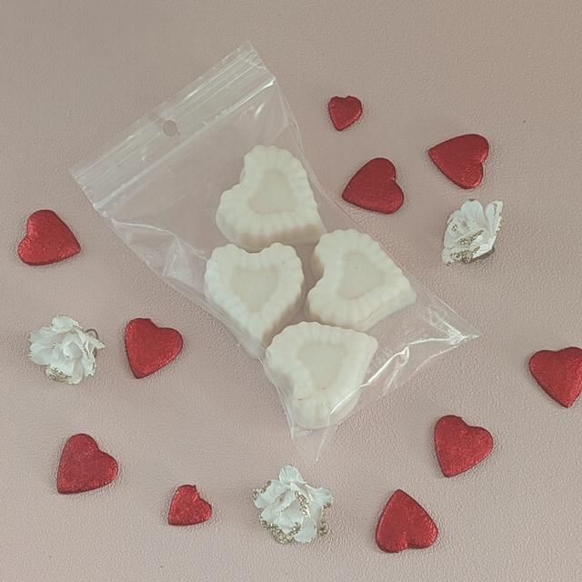 💗 Fondants parfumés cœur – Musc Blanc (64g)