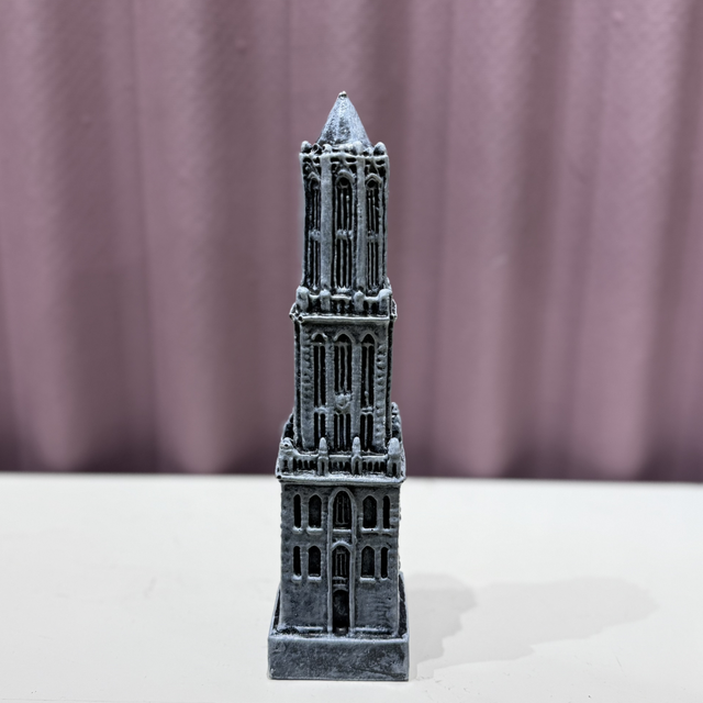 Domtoren - steen 18 cm (kleur grijs)
