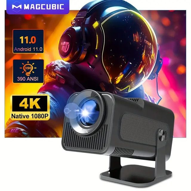 Magcubic 4K Native 1080P Android 11.0 Wireless 5.0 Home Theater Projector