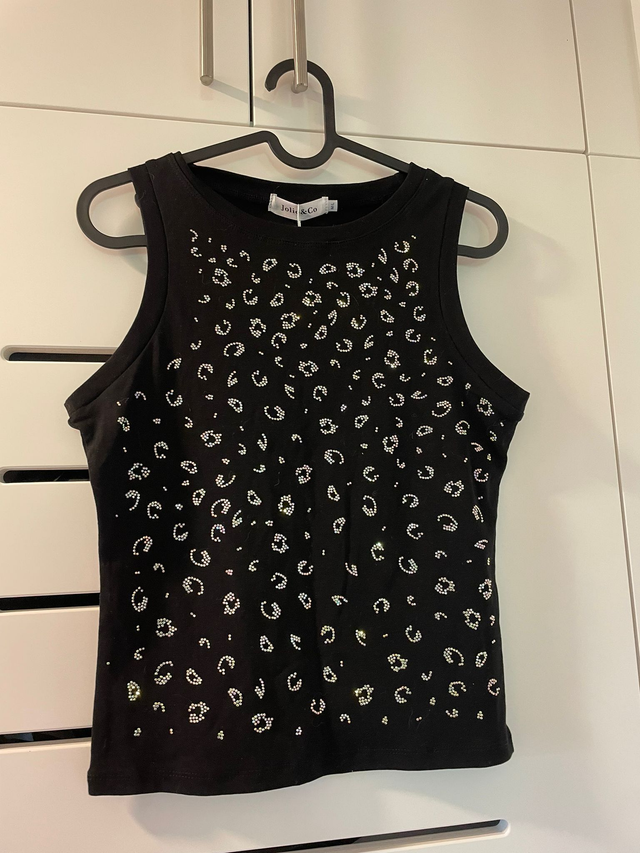 Top Noir léopard petit diamant Jolio &amp;Co (21)