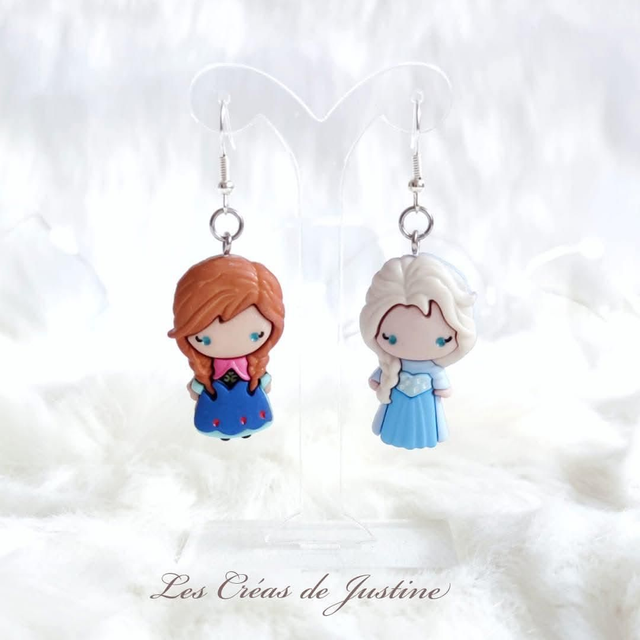 Boucles d&#039;oreilles Elsa et Anna 