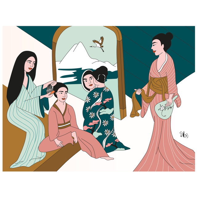 Tokyo 02 - Derrière le paravent, les fleurs