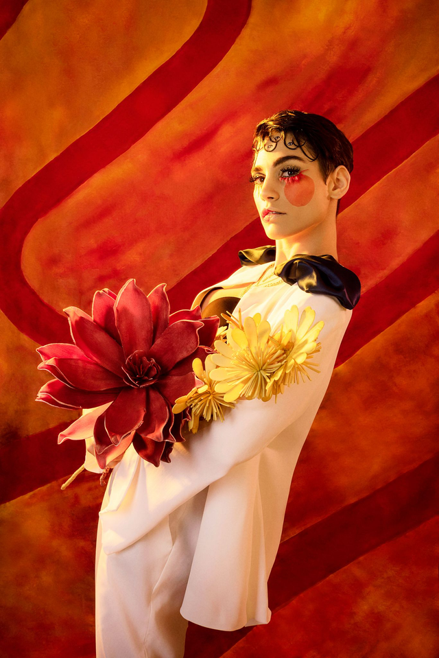 Tirage photo "Pierrot fleuri"