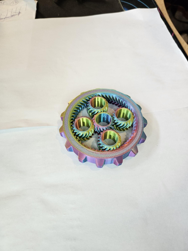 3D Printed Fidget Spinner, All Plastic, Fun for All Ages, ADHD & Autism Relief