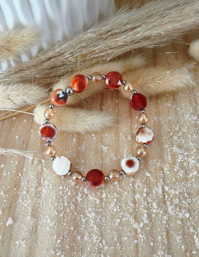A Bracelet "Soléa" Cornaline