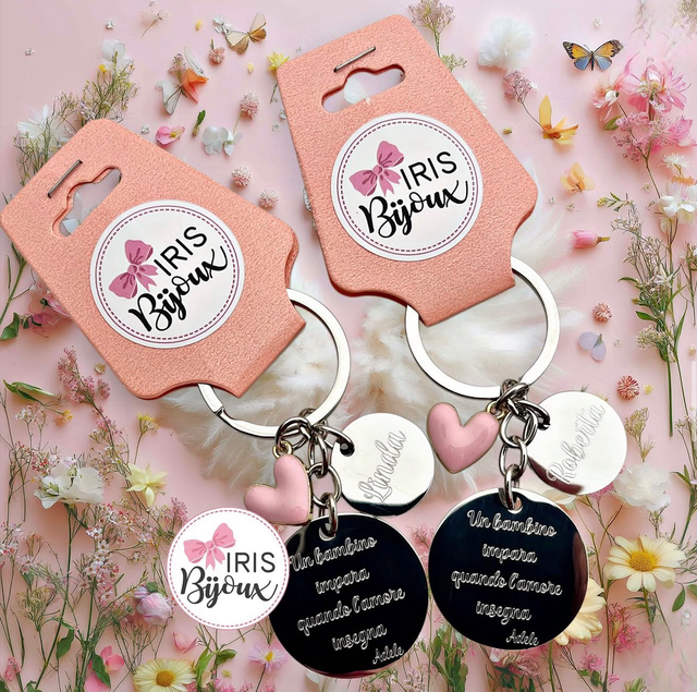 Portachiavi personalizzato tondo