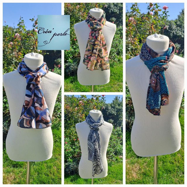 Foulard imprimé en viscose 