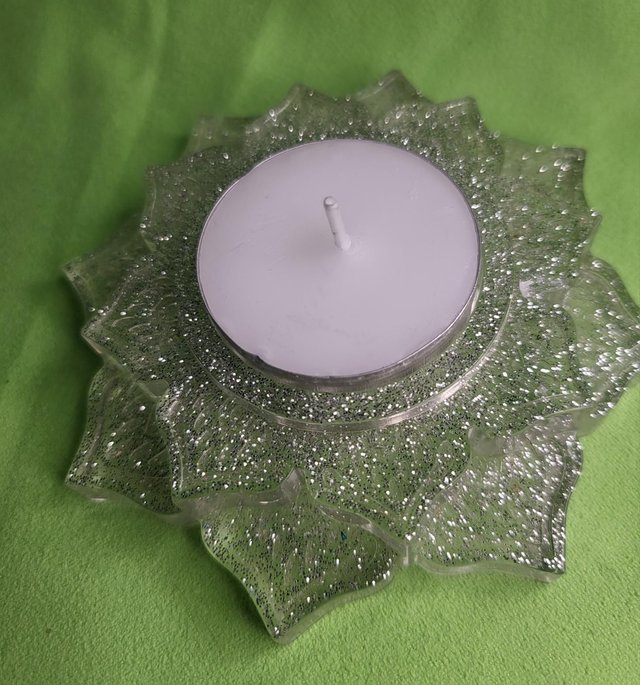 Bougeoir lotus plat