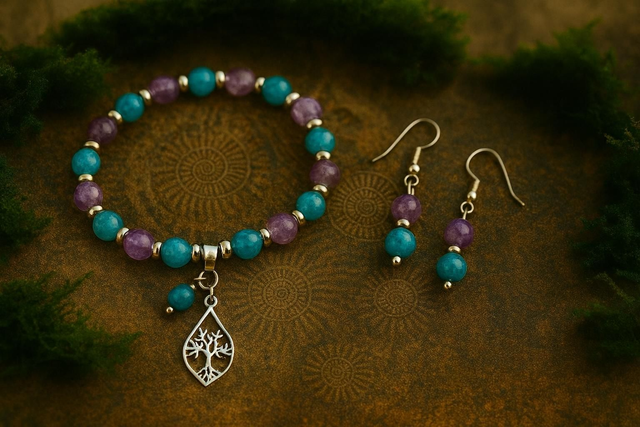 Coffret Améthyste et Apatite -- Harmonie Intérieure