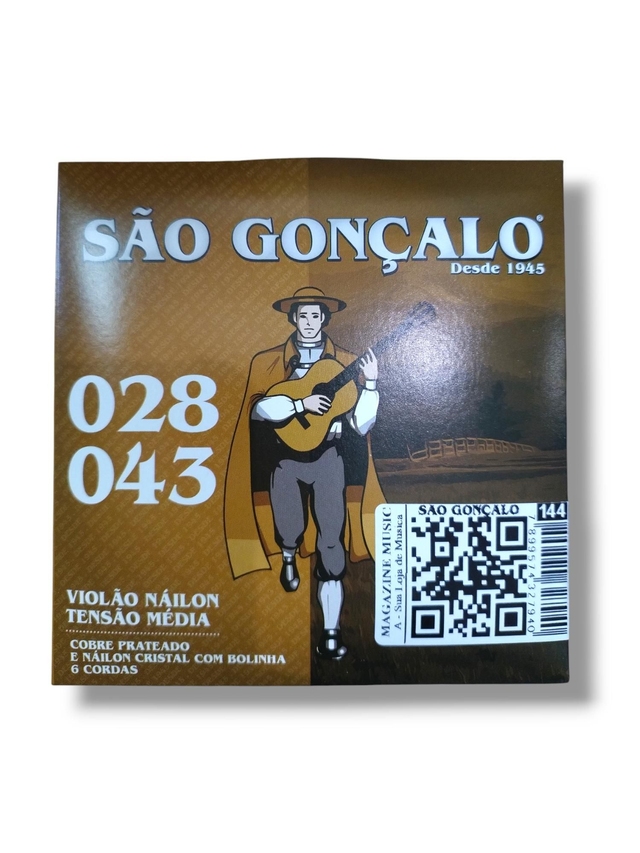144 - Encordoamento Violão Nylon Com Bolinha São Gonçalo