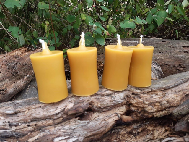 Adventní svíčky ze včelího vosku - sada 4ks