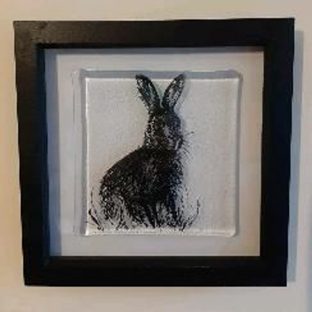 March Hare enamelled picture