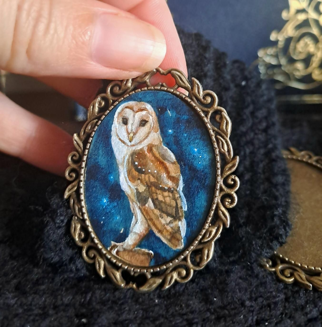 Broche Forestière Plume