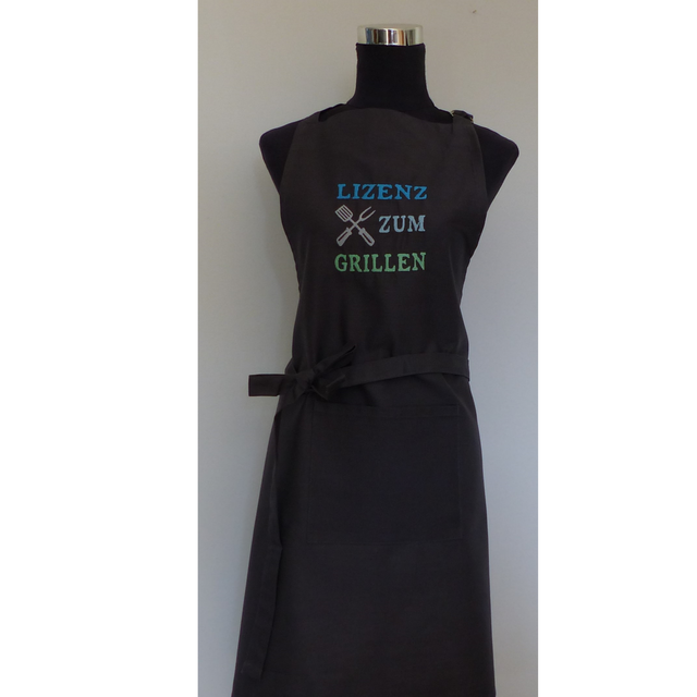 Schürze anthrazit „Männer haben auch Gefühle...“