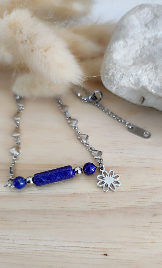 Chaîne de cheville Lapis Lazuli