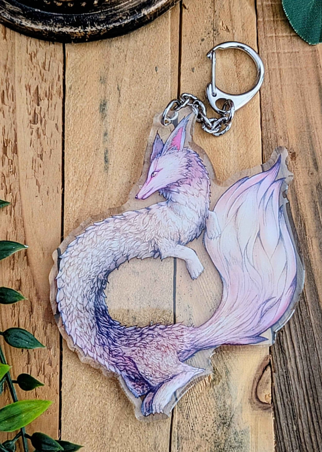 Porte-Clés "Créature de Wingthel : La striée" - 8 x 7 cm - Acrylique