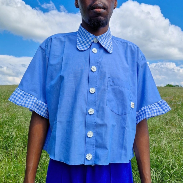 Chemise upcyclée Renée – Taille XL