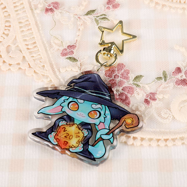 D20 Dragon | Acrylic Charm