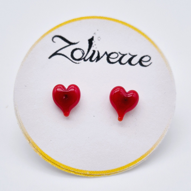 Puces d&#039;oreilles - Cœurs rouges