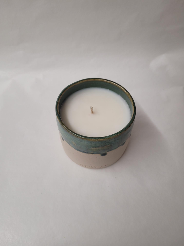 Forest Rain Refillable Ceramic Jar Soy Wax Candle - ES-019