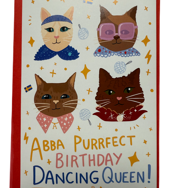 ABBA Purrfect Birthday Card