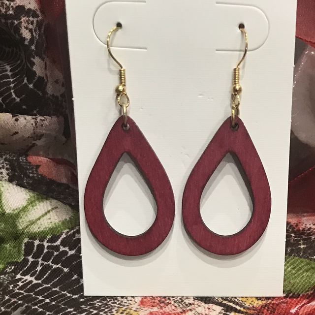 Red Dangling Earrings-RDE16