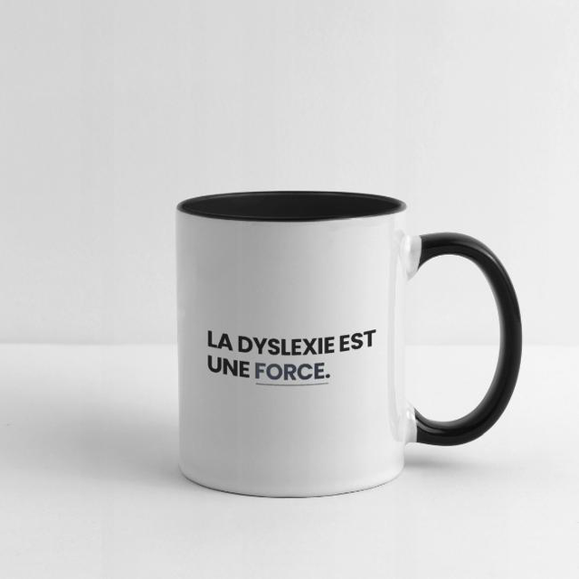 LA DYSLEXIE EST UNE FORCE Mug contrasté
