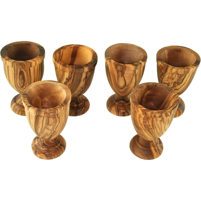 Egg Cup – Handcrafted Wood – Stained Beech Wood · Single