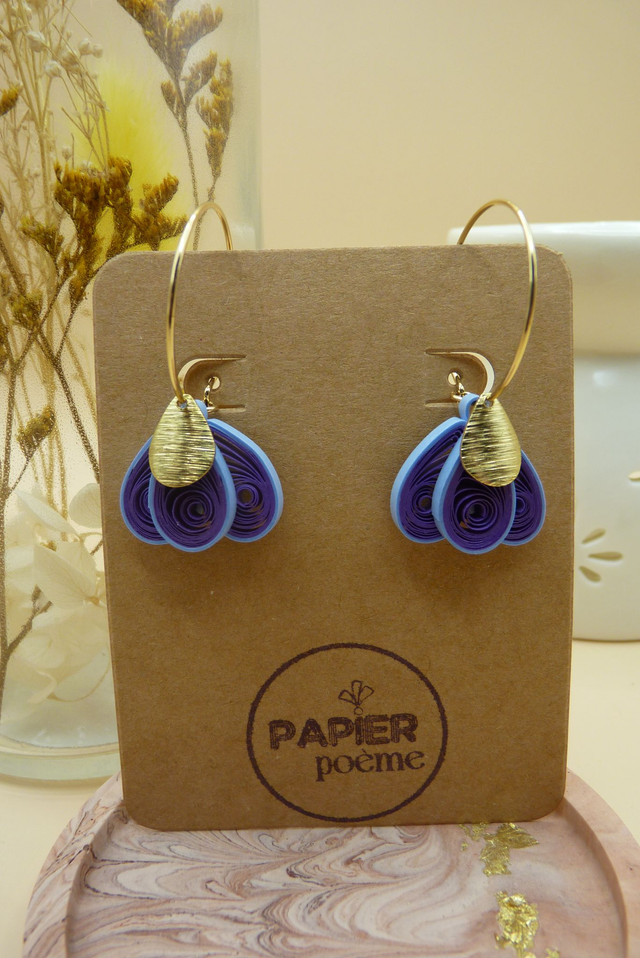 Modèle Aurore - Violet et bleu