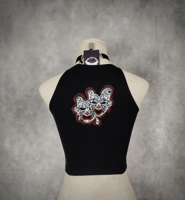 T-Shirt Cropped "Smile/Cry 1"