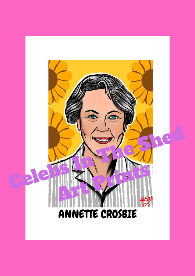 Annette Crosbie Limited Edition A4 Comic Style Drawing Print