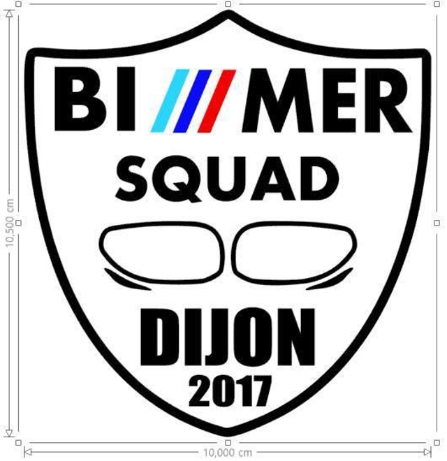 2X Stickers officiel BIMMER SQUAD