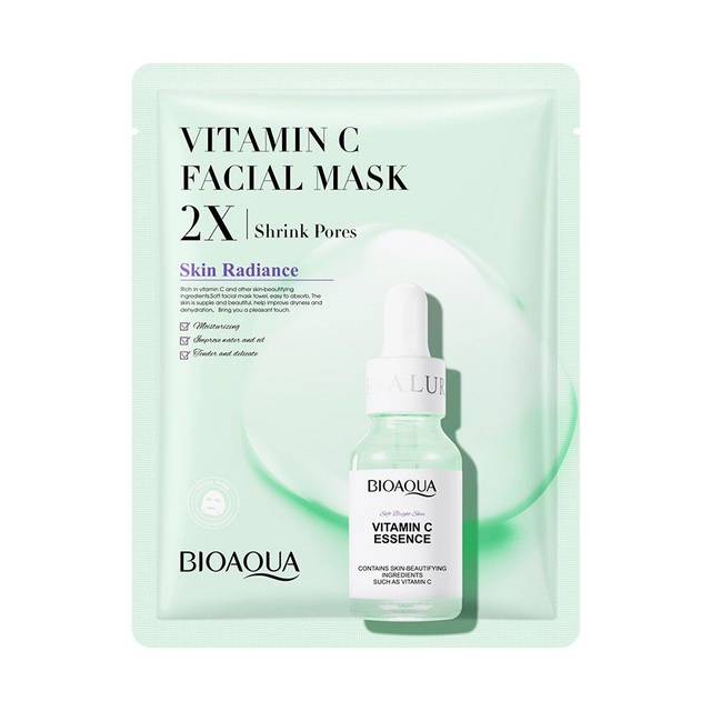 2X MASQUES VISAGE À LA VITAMINE C 30GR. BIOAQUA