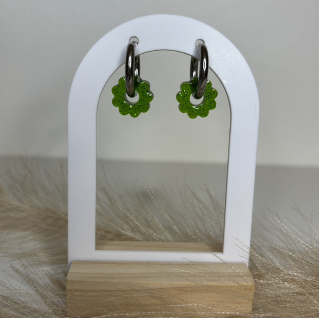 Pampilles fleur verte 