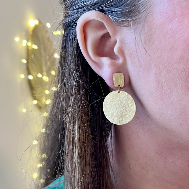 Boucles d'oreilles dorées