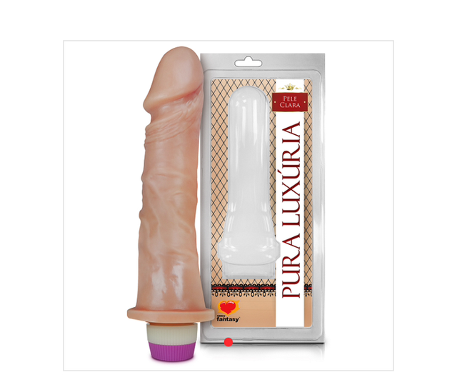 Pênis Realístico Com Vibro - 18cm X 4,4cm Referência: PC019