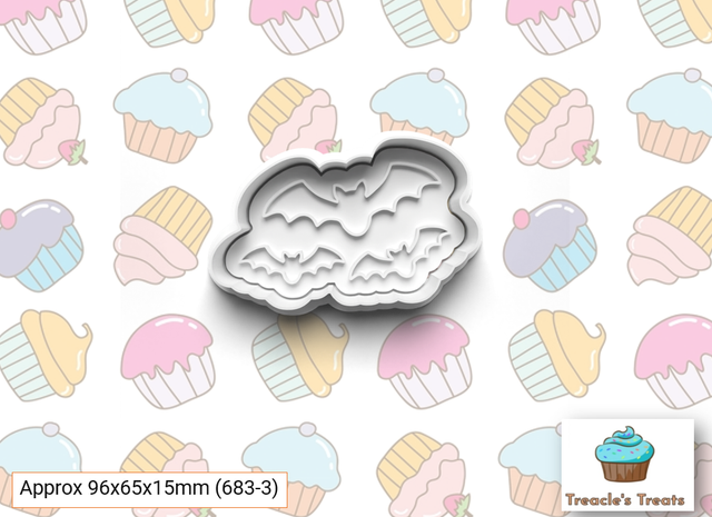 Halloween theme Fondant/cookie stamps with cutters