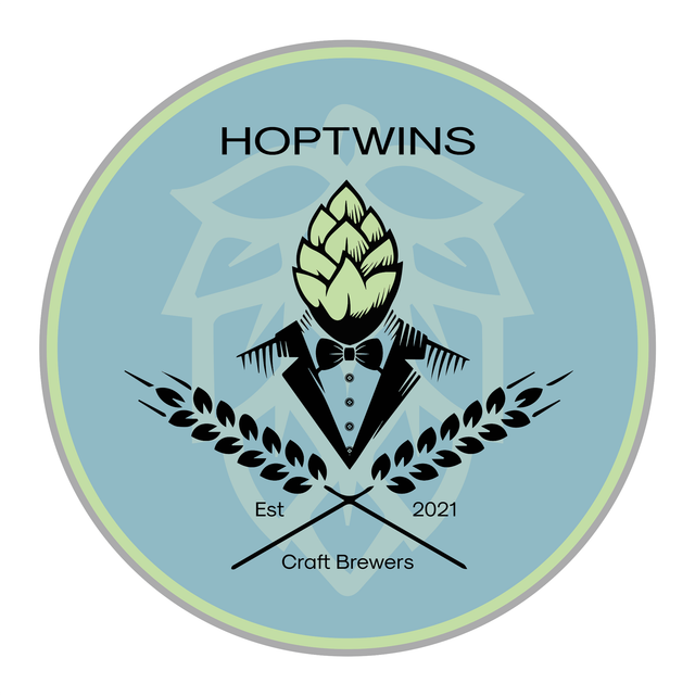 Hoptwins sticker rond 70mm