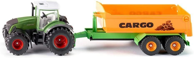 1989 Fendt avec benne sur crémaillère deposable 