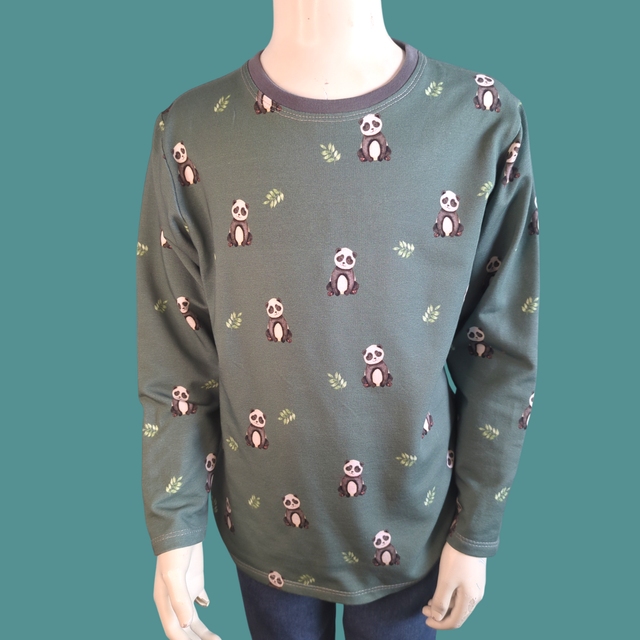 Pandas Organic Cuffless Sweatshirt 