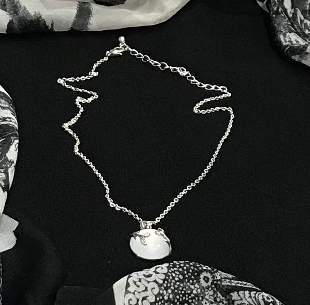 Silver Coloured Necklace-NEC43