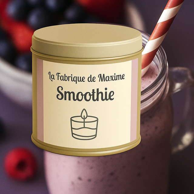 Bougie artisanale parfumée smoothie  – 150gr